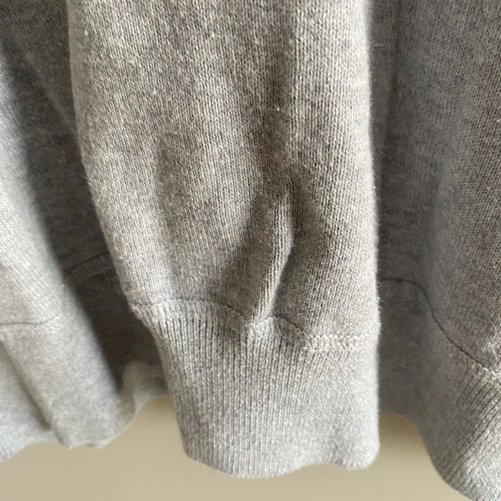 The Rail Sweater Mens L Gray V Neck 3 Button Preppy Academia Cotton‎